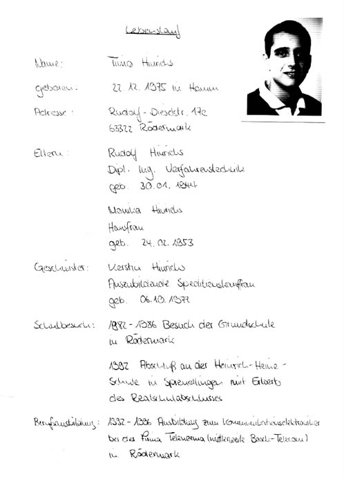 Lebenslauf